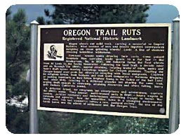 Oregon Trail Ruts Marker