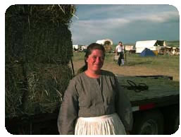 Jolene at the Hay Wagon